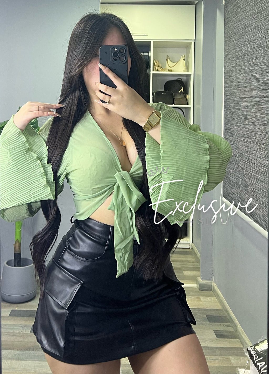 Camisa Plisada